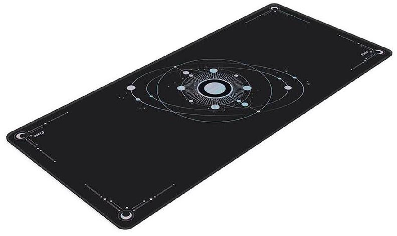 Alt view image 3 of 5 - Pixio Mouse Pads - 36 x 16 inch XXL Cosmic Orbit Black Multifunctional Large Desk Mats for Gaming, Office, Desktop Anti-slip Waterproof Washable Computer Mouse Mat