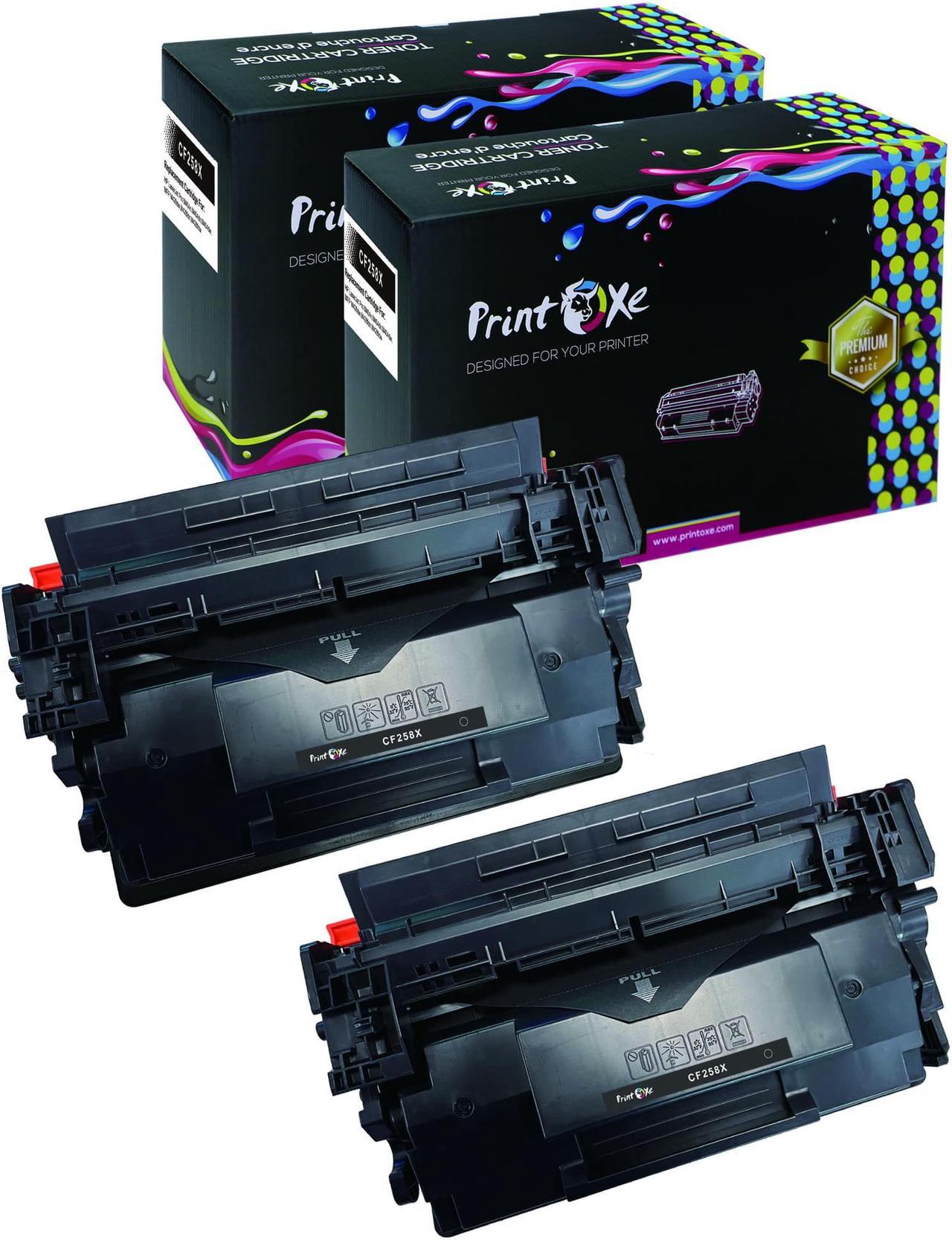 CF258X Compatible 2 Toner Cartridges  58X | Without Chips | High Yield of CF258A / 58A Each Prints 10K Pages for HP M304 M304a M305d M305dn M404d M404n M404dn M404dw and MFP M428fdw M428fdn M428dw