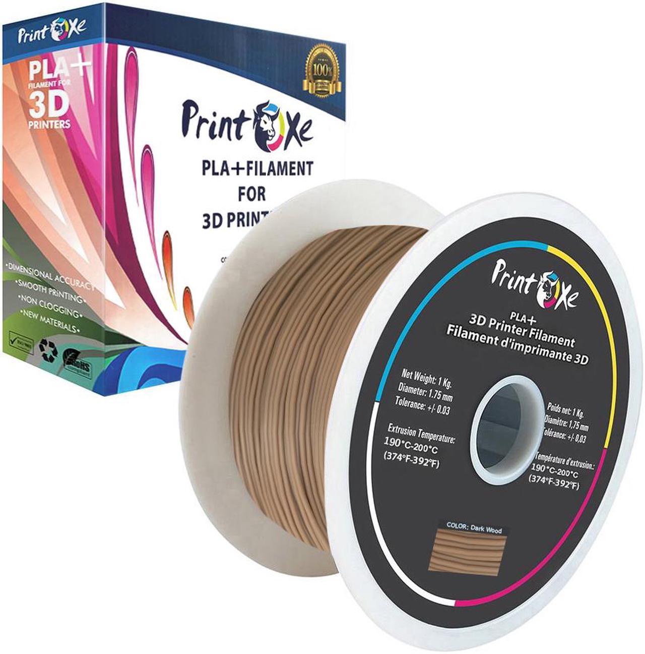 3D PLA+ / Pro PLA Dark Wood Colour Filament for 3D Printers - 1.75 mm Diameter - 1 Kg Net on Spool (2.2 LBs) Dimensional Accuracy +/- 0.03 mm