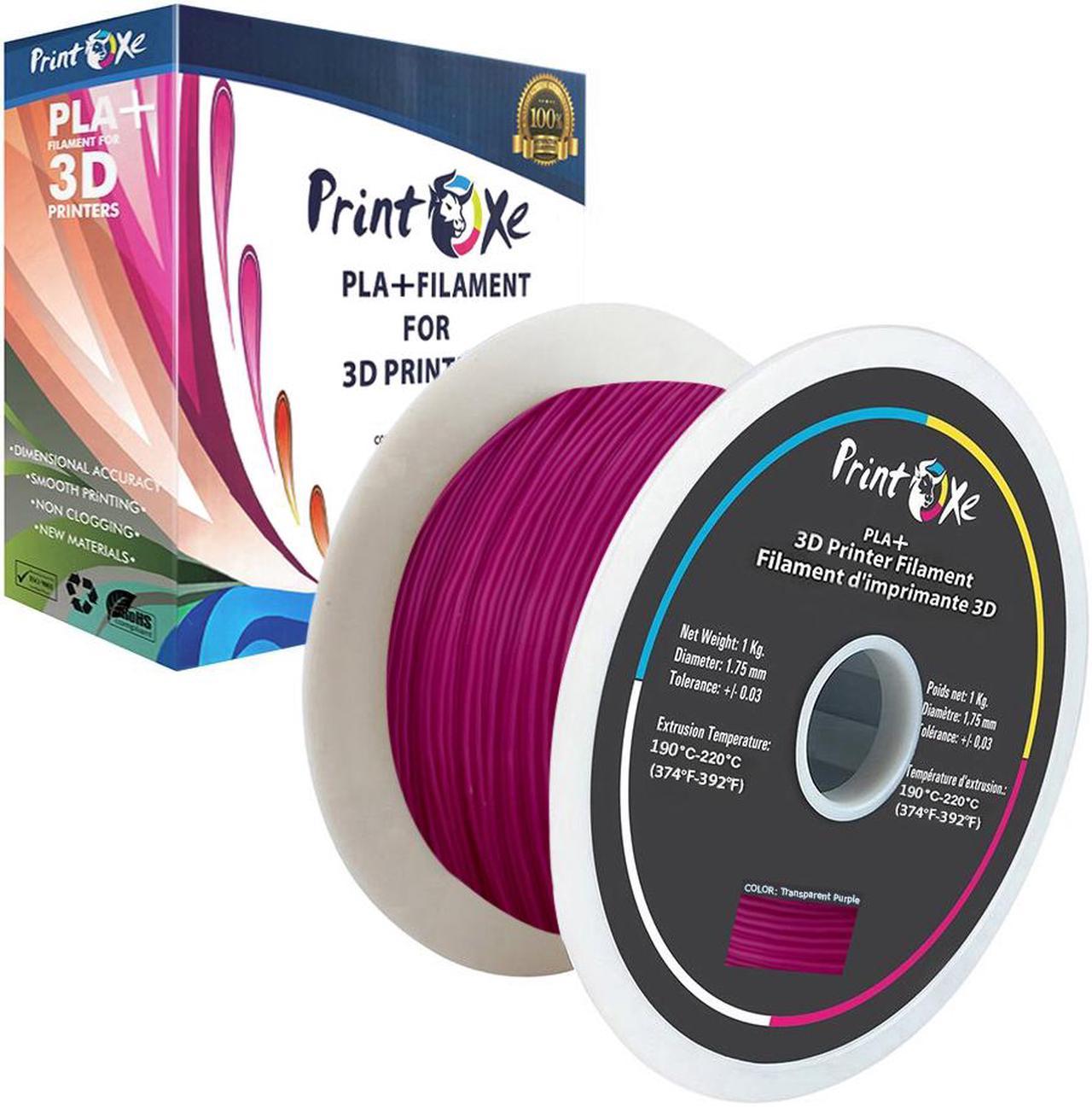 3D PLA+ / Pro PLA Transparent Purple Colour Filament for 3D Printers - 1.75 mm Diameter - 1 Kg Net on Spool (2.2 LBs) Dimensional Accuracy +/- 0.03 mm