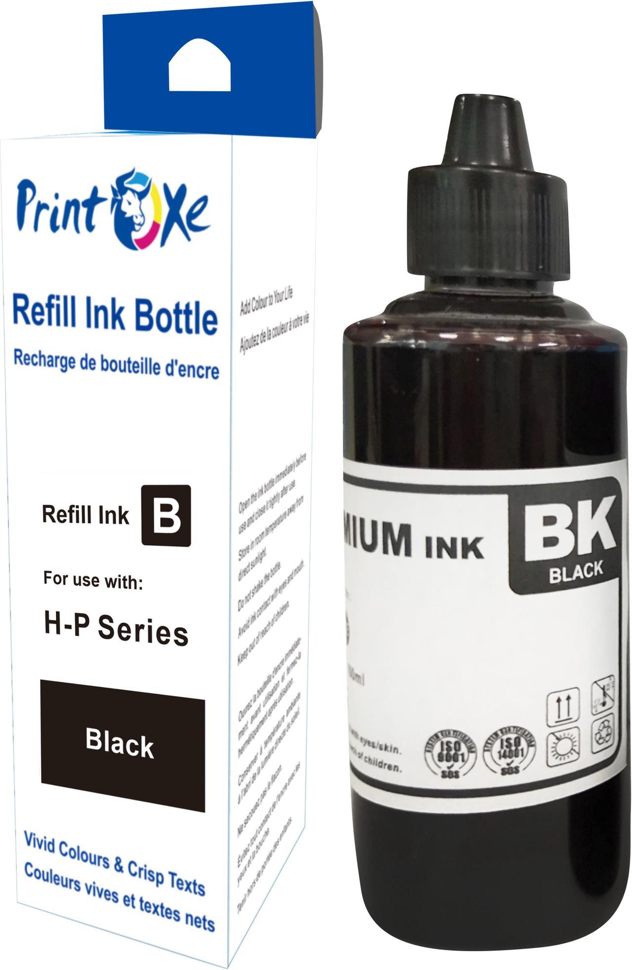 Universal Ink Refill 5 Bottles for HP & Desktop CISS & Cartridges (Refill Kit for Cartridges Not Included) 2 Black 3701 | Cyan 3702 | Magenta 3703 | Yellow 3704