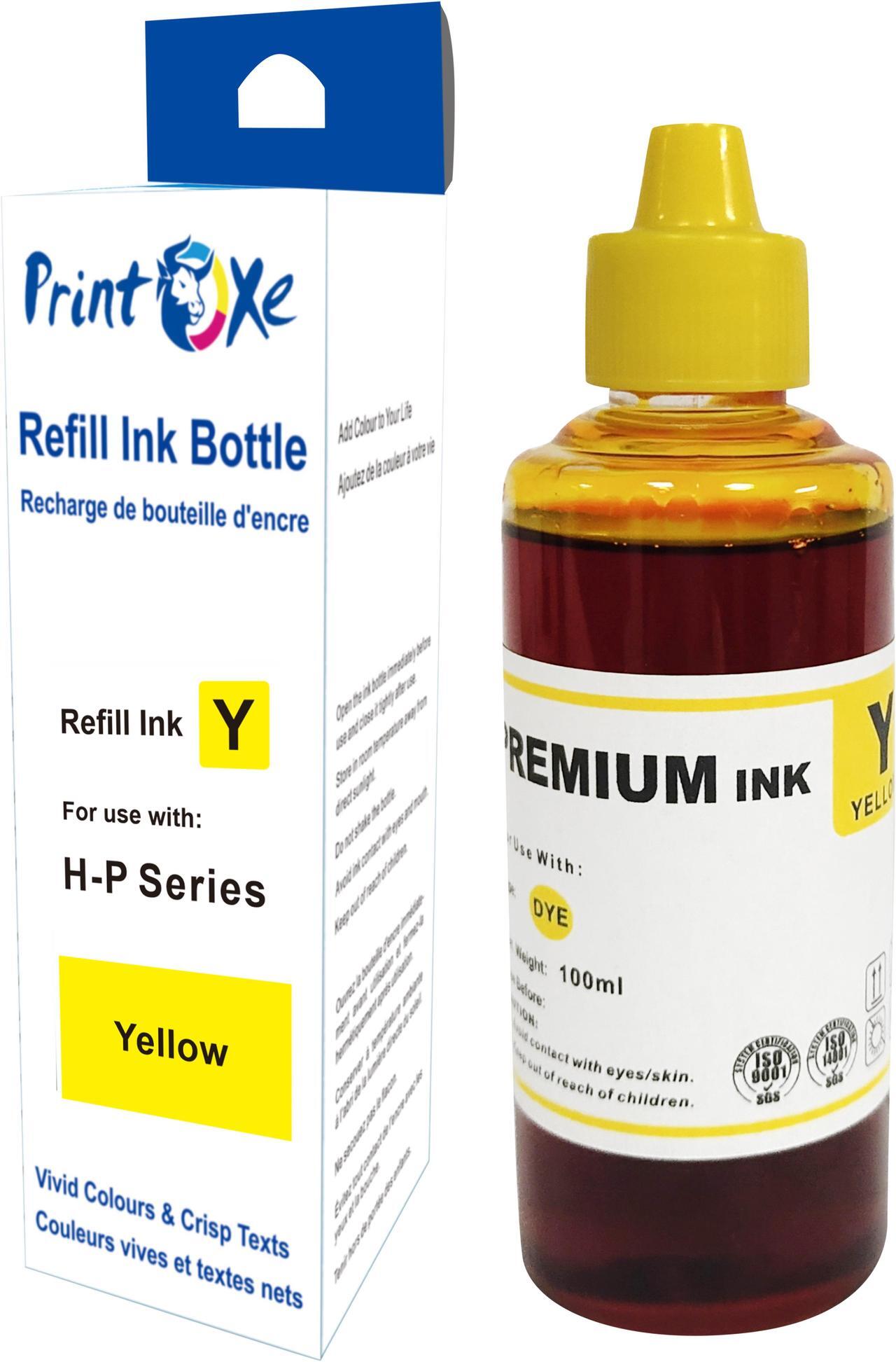 Alt view image 4 of 5 - Universal Ink Refill Set of 4 Bottles for HP & Desktop CISS & Cartridges Printers (Cartridges Refill Kit Not Included) 3701 Black | 3702 Cyan | 3703 Yellow | 3704 Magenta |
