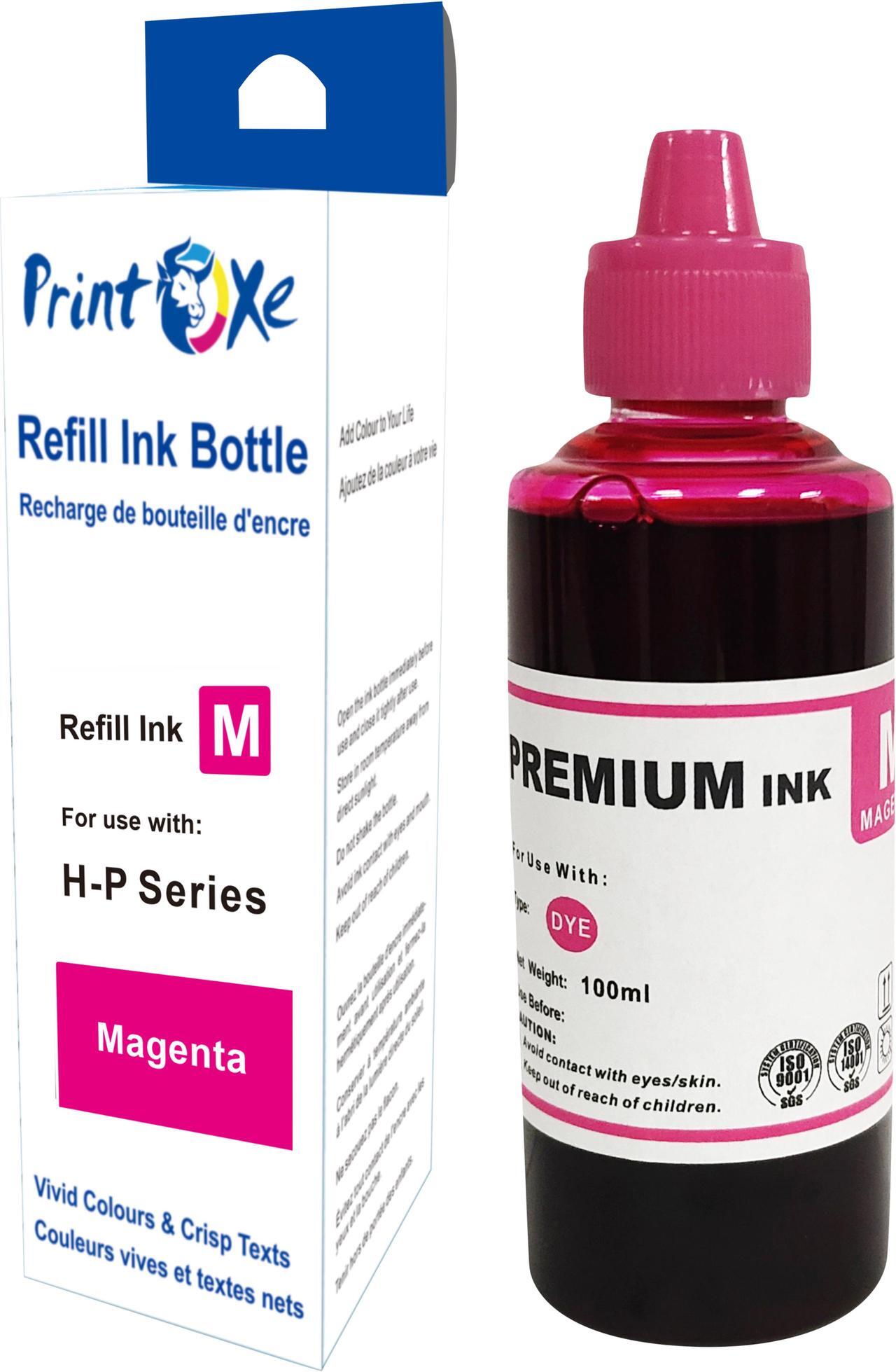 Alt view image 5 of 5 - Universal Ink Refill Set of 4 Bottles for HP & Desktop CISS & Cartridges Printers (Cartridges Refill Kit Not Included) 3701 Black | 3702 Cyan | 3703 Yellow | 3704 Magenta |