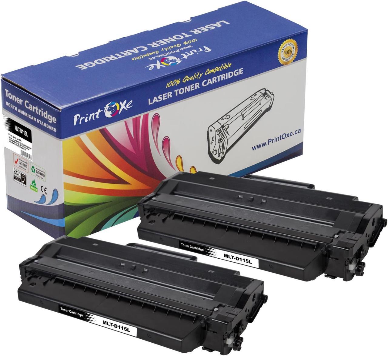 MLT-D115L High Yield 2 Toner Cartridges D115L / 2620 for Samsung Printers SL - M2620 / 2620DN / 2620DW / 2820 / 2830ND / M2670N / 2670FN / 2870FW / 2870FD / 2880FW