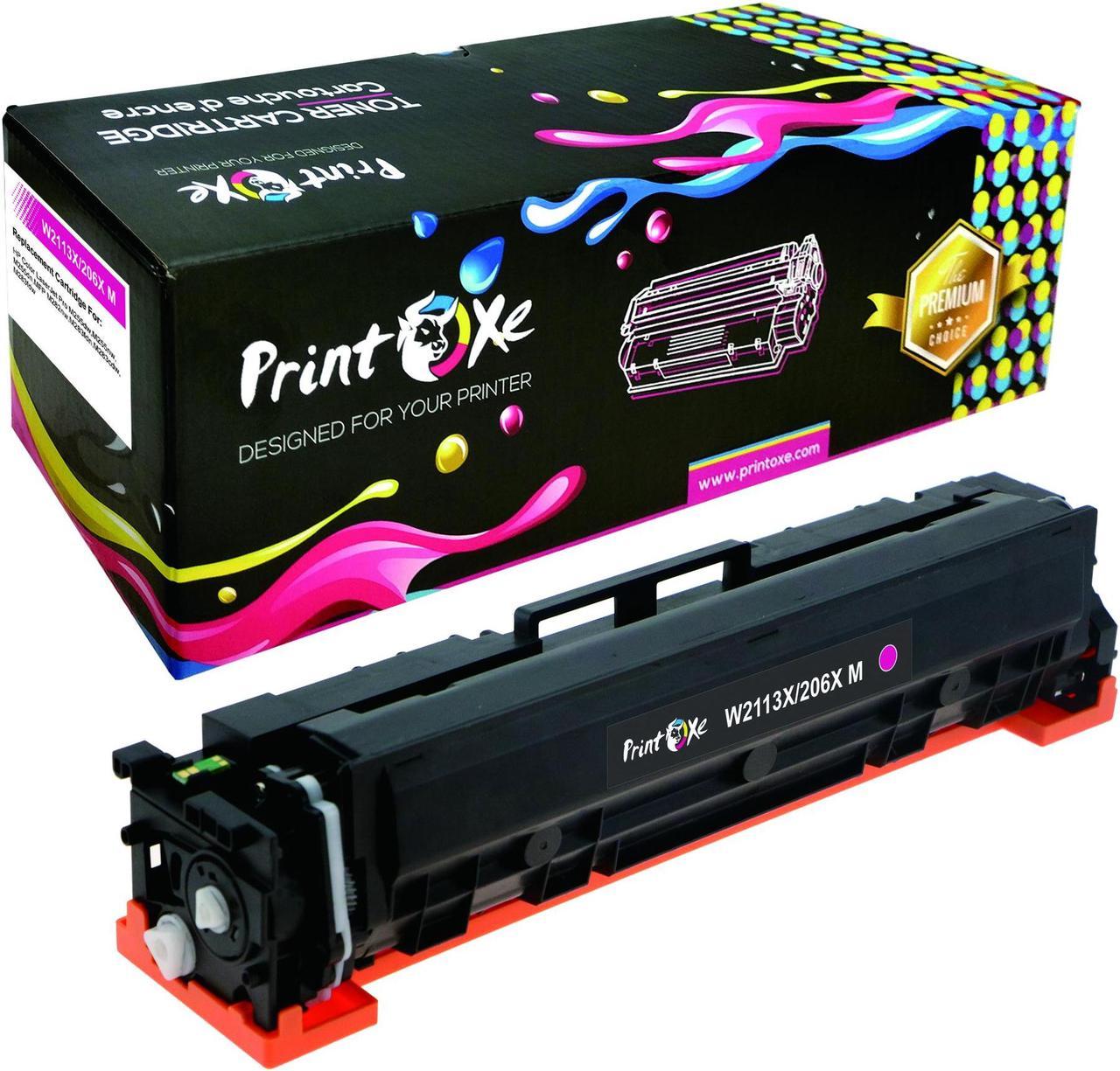 With Chip W2113X / 206X Compatible Magenta (Red) High Yield Laser Toner Cartridge of 206A W2113A for HP M255dw M255nw M255dn and MFP M282nw M283cdw M283fdn M283fdw