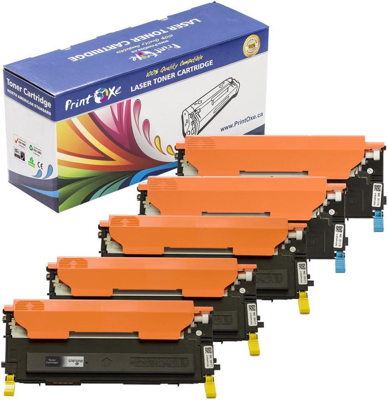 Main image of CLT-407S Compatible Set plus Black of 5 Toner Cartridges for Samsung CLP-320N , CLP-325, CLP-325W , CLX-3180