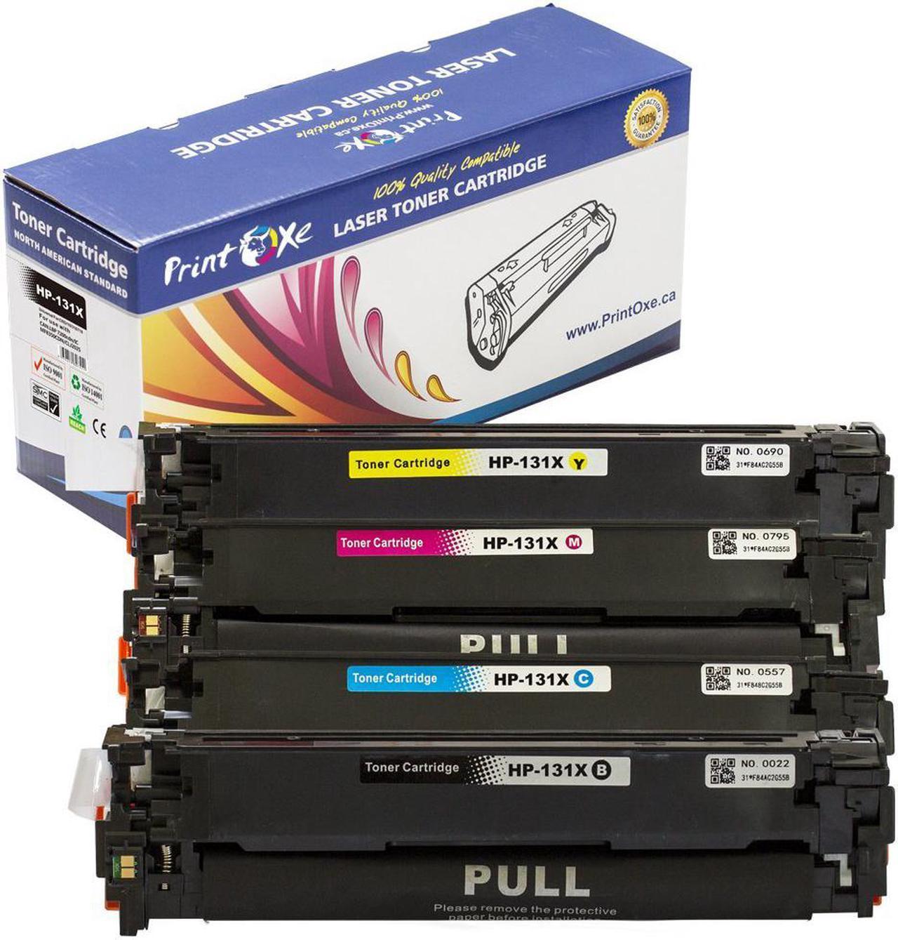 131X Compatible Set of 4 Toners; Black CF210X , Cyan CF211A , Yellow CF212A & Magenta CF213A for HP LaserJet Pro Color M251n , M251nw , MFP M276n , M276nw & Pro 200