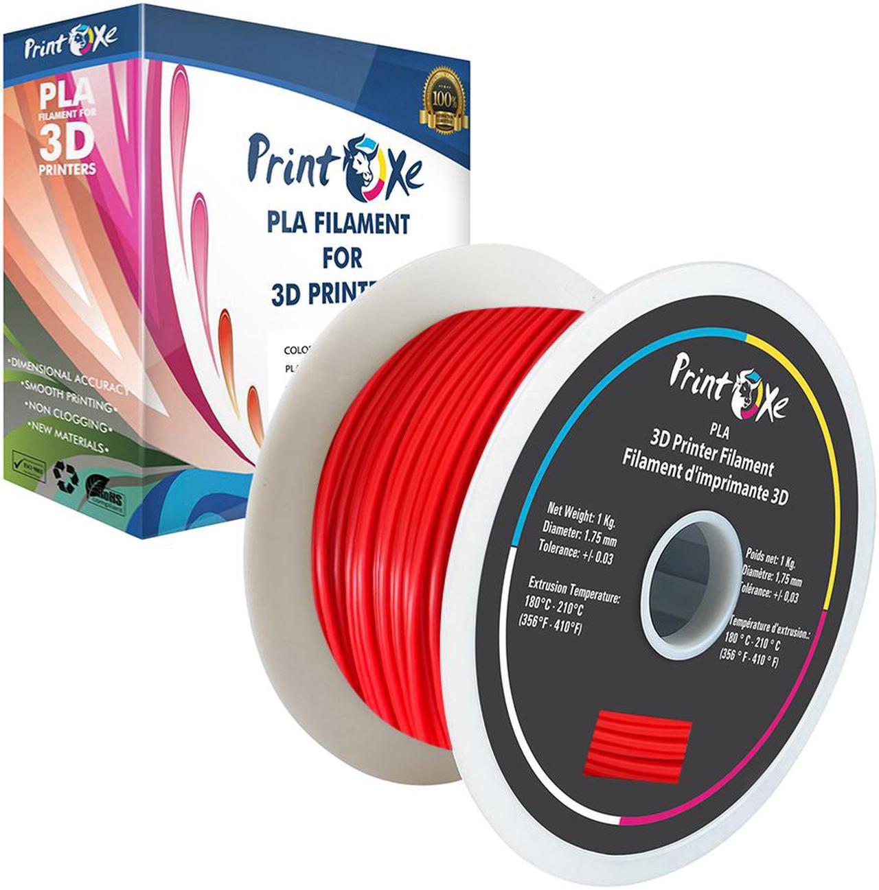 3D Watermelon Red Colour PLA Printer Filament 1.75mm Diameter - Net Spool (2.2 LBs) Dimensional Accuracy +/- 0.03 mm