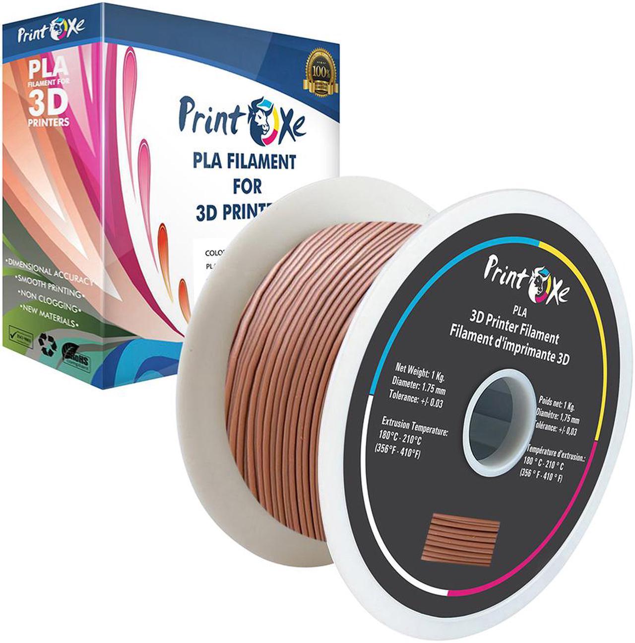 3D Coffee Colour PLA Printer Filament 1.75-1Kg Spool (2.2 LBs) Dimensional Accuracy +/- 0.03 mm