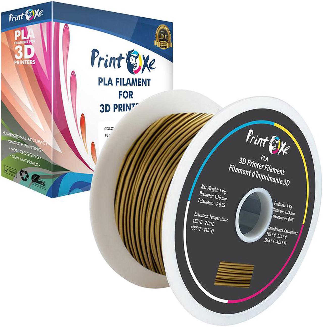 3D Bronze Metal PLA Printer Filament 1.75mm Diameter - Net Spool (2.2 LBs) Dimensional Accuracy +/- 0.03 mm