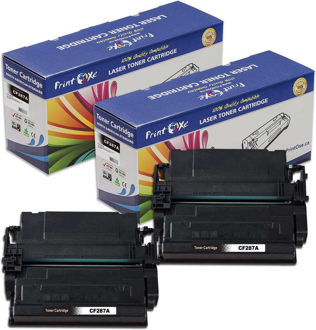 CF287A Compatible 2 Toners 87A Each Yield 9,000 Pages for HP Laserjet Enterprise M506dn / M506n / M506x and MFP M527z / M527f / M527c / M527dn / 501N / M501dn