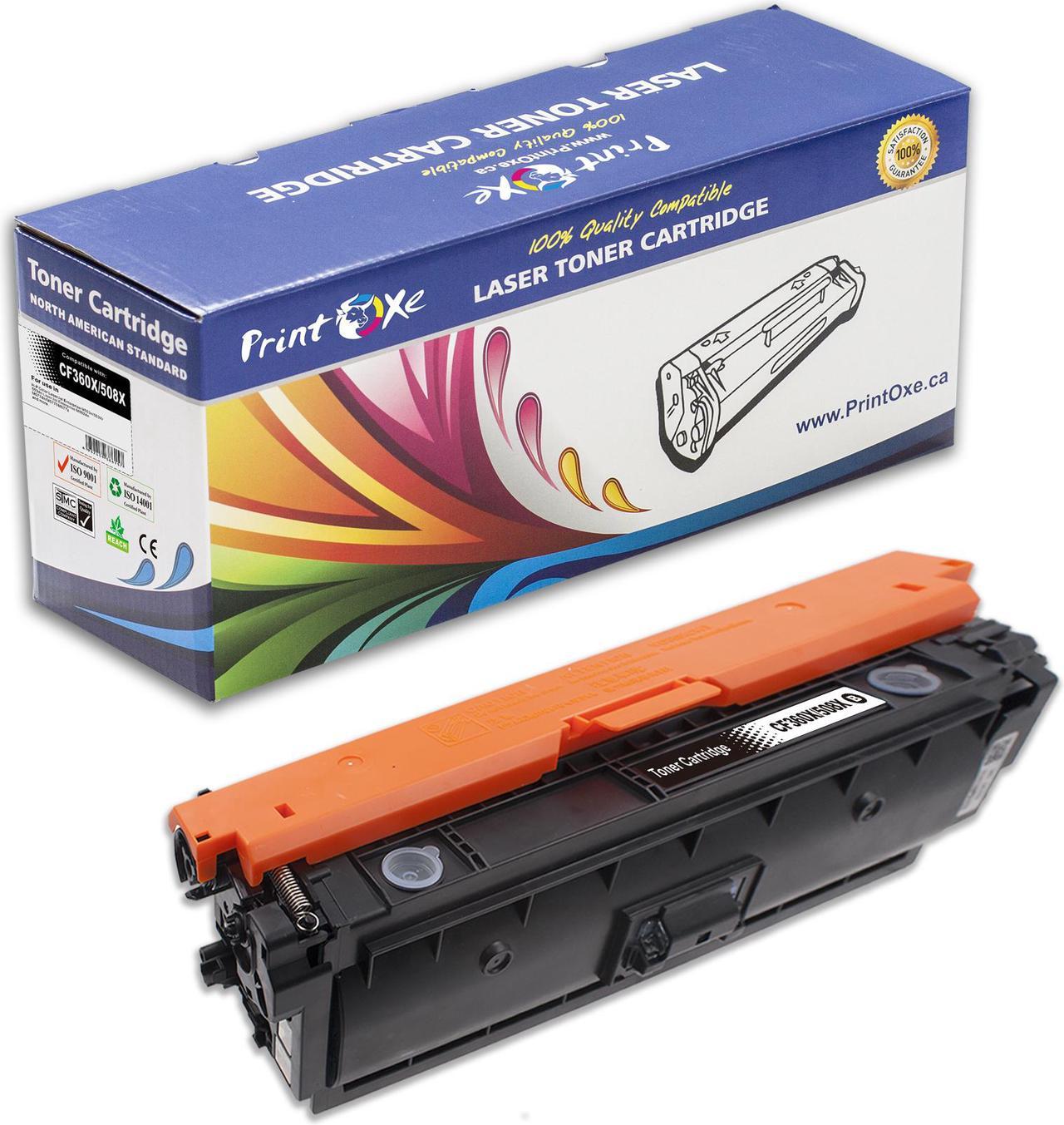 508X  CF360X Compatible Black Toner Cartridge High Yield of 508A / CF360A for HP Color Laserjet Enterprise M533 | M552 | M553n | 553X | M553dn | MM552dn | M577f | M577z