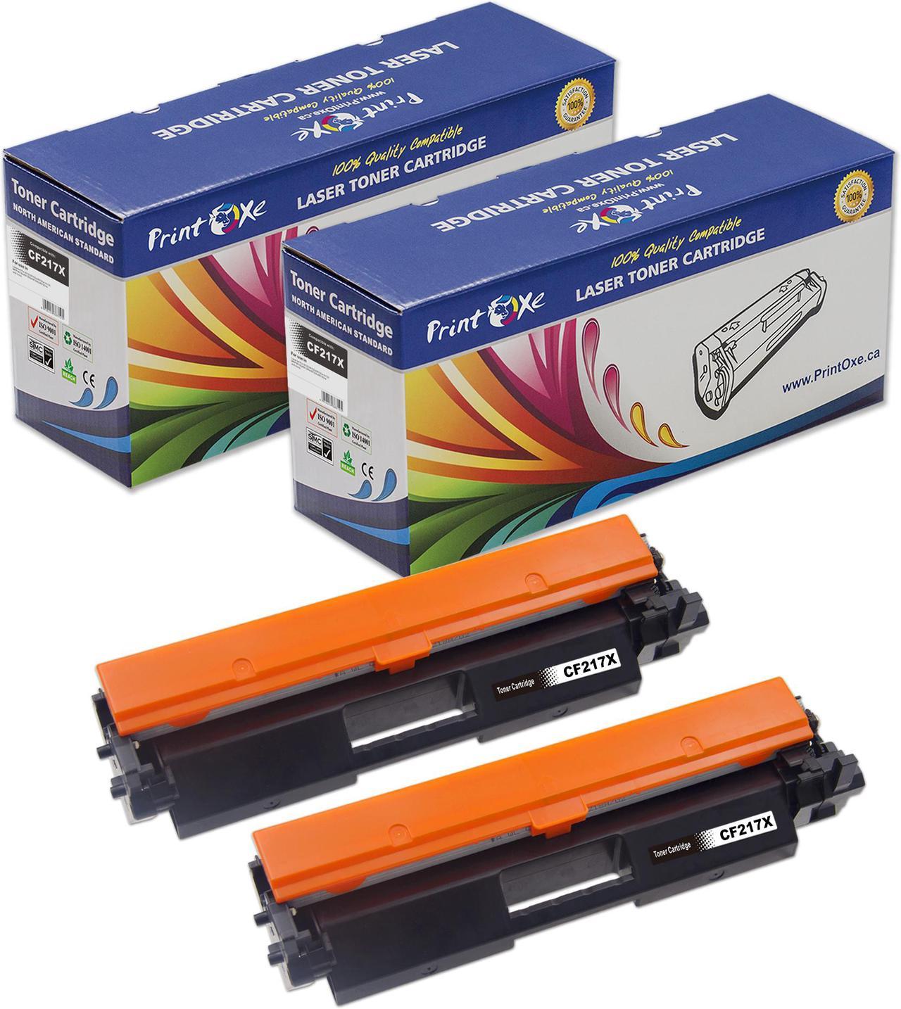 CF217X / 17X Compatible 2 Toners High Yield Version of CF217A / 17A Each Yield 4,000 Pages With Chips for HP Laser Pro M102 / M102a / M102w / M130 and MFP M130a / M130fw / M130nw