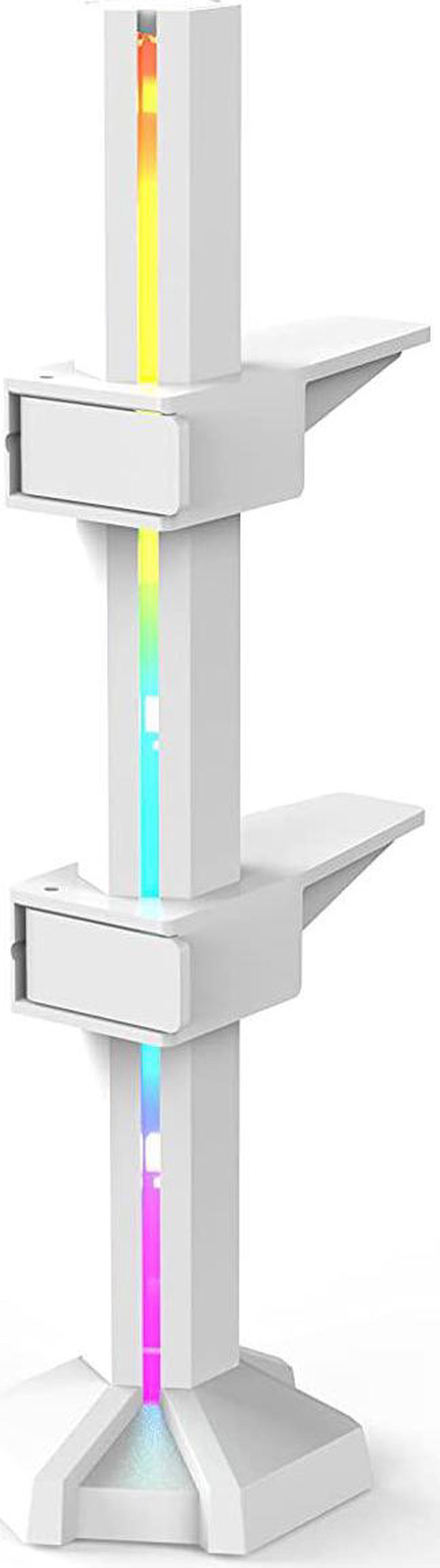 Alt view image 2 of 5 - Gelid Solutions Stabilo LED VGA Card Holder-Support for Two GPUs-ARGB Synchronization-Compatible with All GPU Types - 60(l) x95(w) x235(h)-White