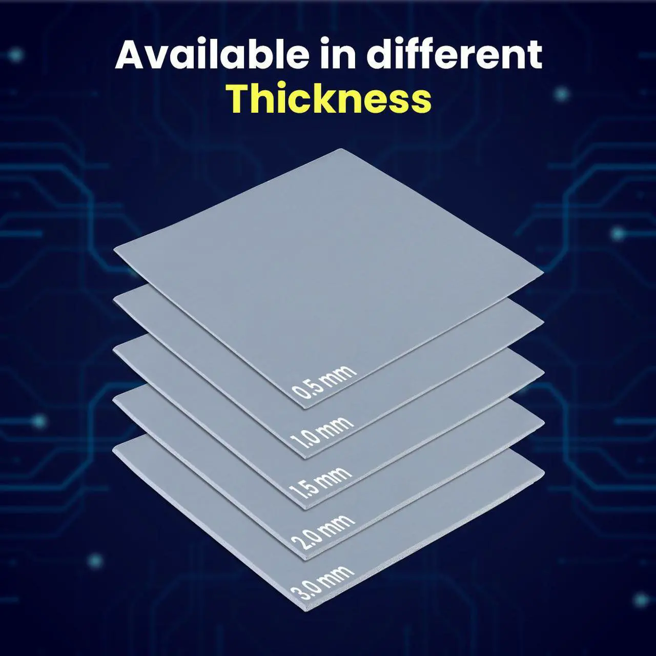 Alt view image 3 of 6 - Gelid Solutions GP-Extreme 12W-Thermal Pad 120x120x2.0mm. Excellent Heat Conduction, Ideal Gap Filler. Easy Installation 120 x 120 x 2.0 mm