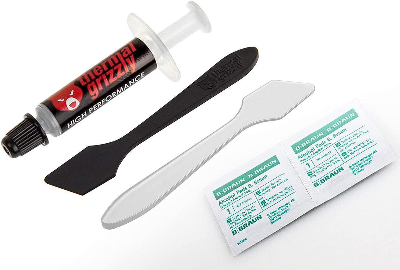 Main image of Thermal Grizzly Kryonaut Thermal Grease Paste - 1.0 Gram + Extra Spatula & 2X CPU Cleaning Pads