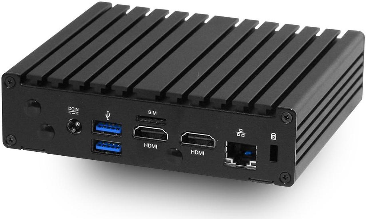 Main image of Jetway HBJC420P891-4105B Quad Core Fanless Mini PC, Dual Display, 4GB Memory, 120GB M.2