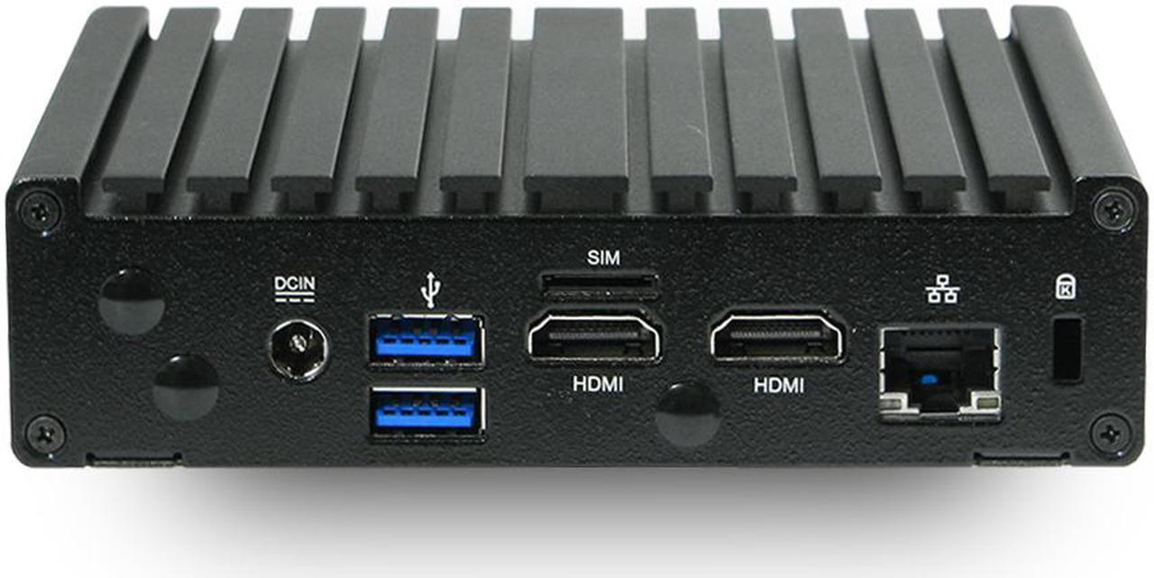 Alt view image 3 of 4 - Jetway HBJC420P891-4105B Quad Core Fanless Mini PC, Dual Display, 4GB Memory, 120GB M.2
