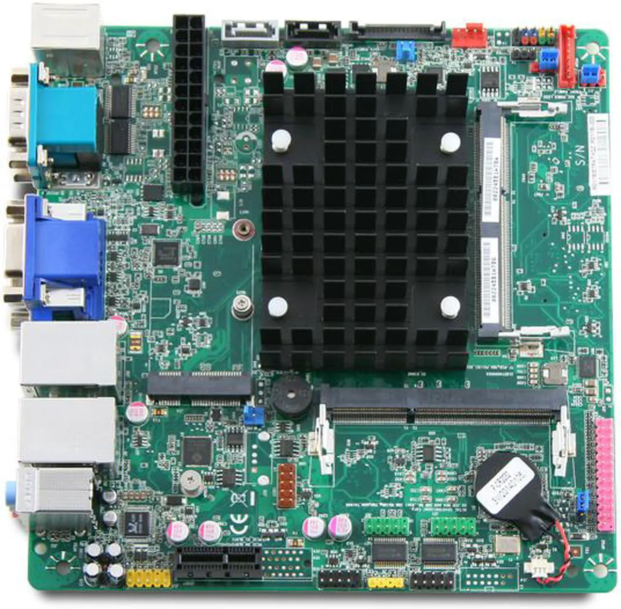 Alt view image 3 of 5 - Mitac PD11BI CC Mini-ITX Motherboard w/ Intel Celeron J1900, Dual LAN