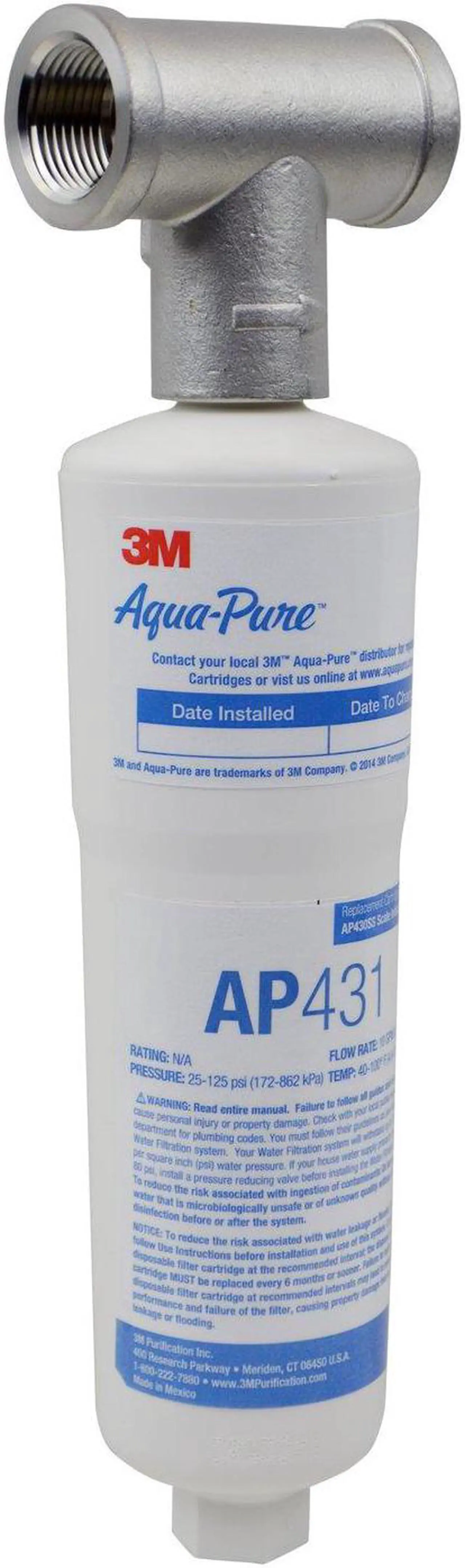 Alt view image 3 of 5 - 3M AQUA-PURE AP43011 Filter System,3/4 In NPT,10 gpm