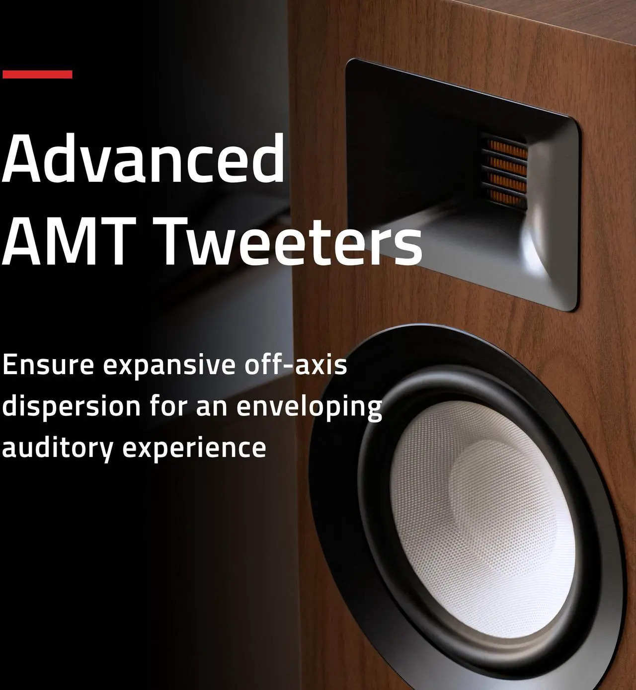 Alt view image 3 of 7 - Fluance Ri91 Reference Stereo Powered Floorstanding Tower Speakers with High Performance AMT Tweeters, 2x6.5" Drivers, 150W Amplifier for Turntable, TV, PC - HDMI, Bluetooth, RCA & Sub Out (Black Ash)