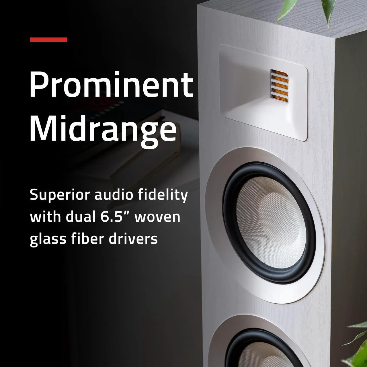 Alt view image 4 of 7 - Fluance Ri91 Reference Stereo Powered Floorstanding Tower Speakers with High Performance AMT Tweeters, 2x6.5" Drivers, 150W Amplifier for Turntable, TV, PC - HDMI, Bluetooth, RCA & Sub Out (Black Ash)