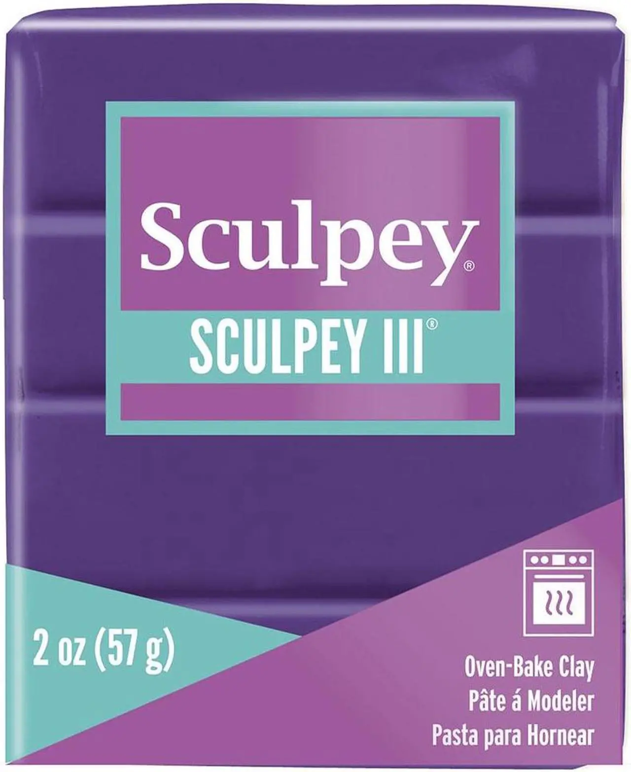 Alt view image 7 of 7 - Sculpey III Polymer Clay 2oz-Purple