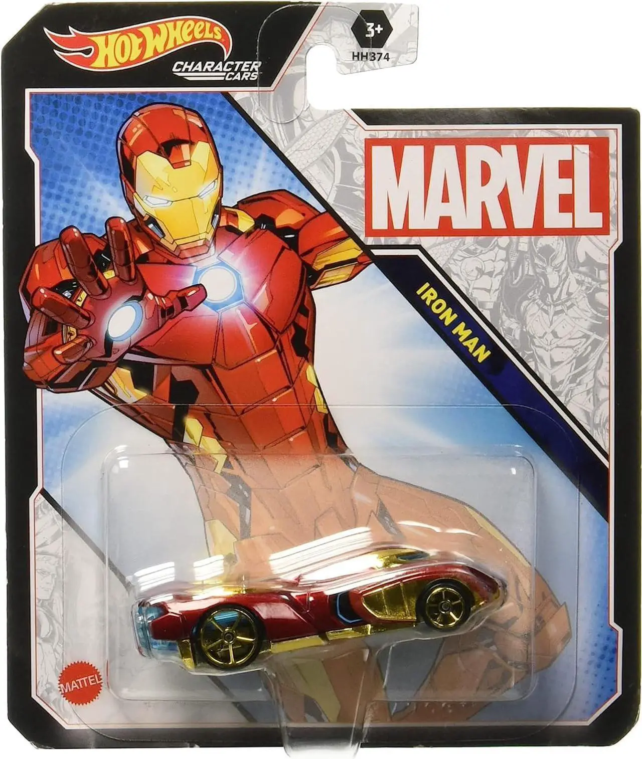 Main image of Hot Wheels Character Cars - Marvel Iron Man