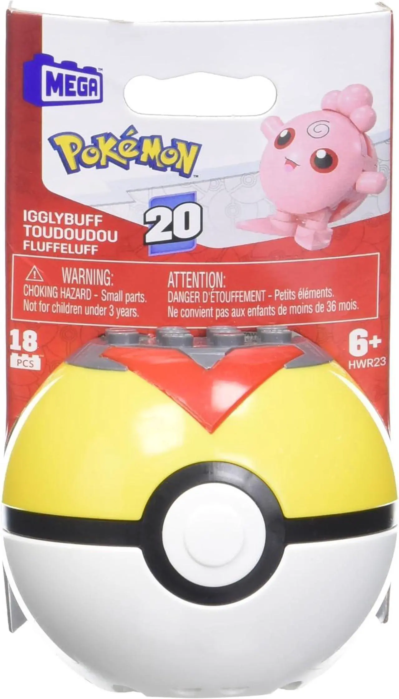 Main image of Mega Construx Pokemon - Pokeball Series 20 Igglybuff