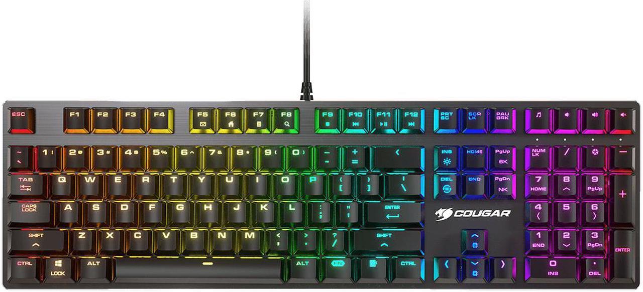 Cougar Vantar MX Mechanical Gaming Keyboard (Red Switch) with RGB (Black)