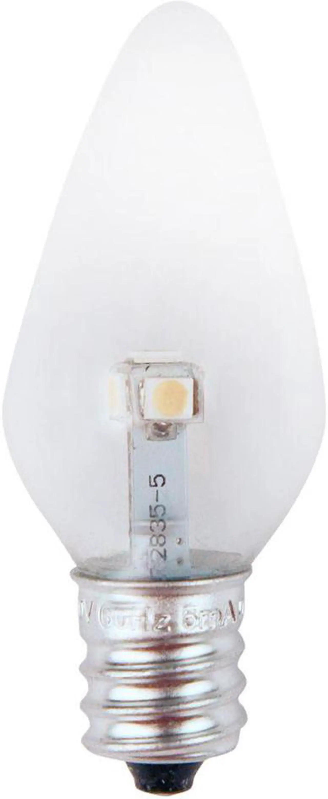 Alt view image 2 of 3 - Meridian LED 7W Equivalent Super Blue Clear-C7 Non-Dimmable LED Replacement Light Bulb (2-Pack)