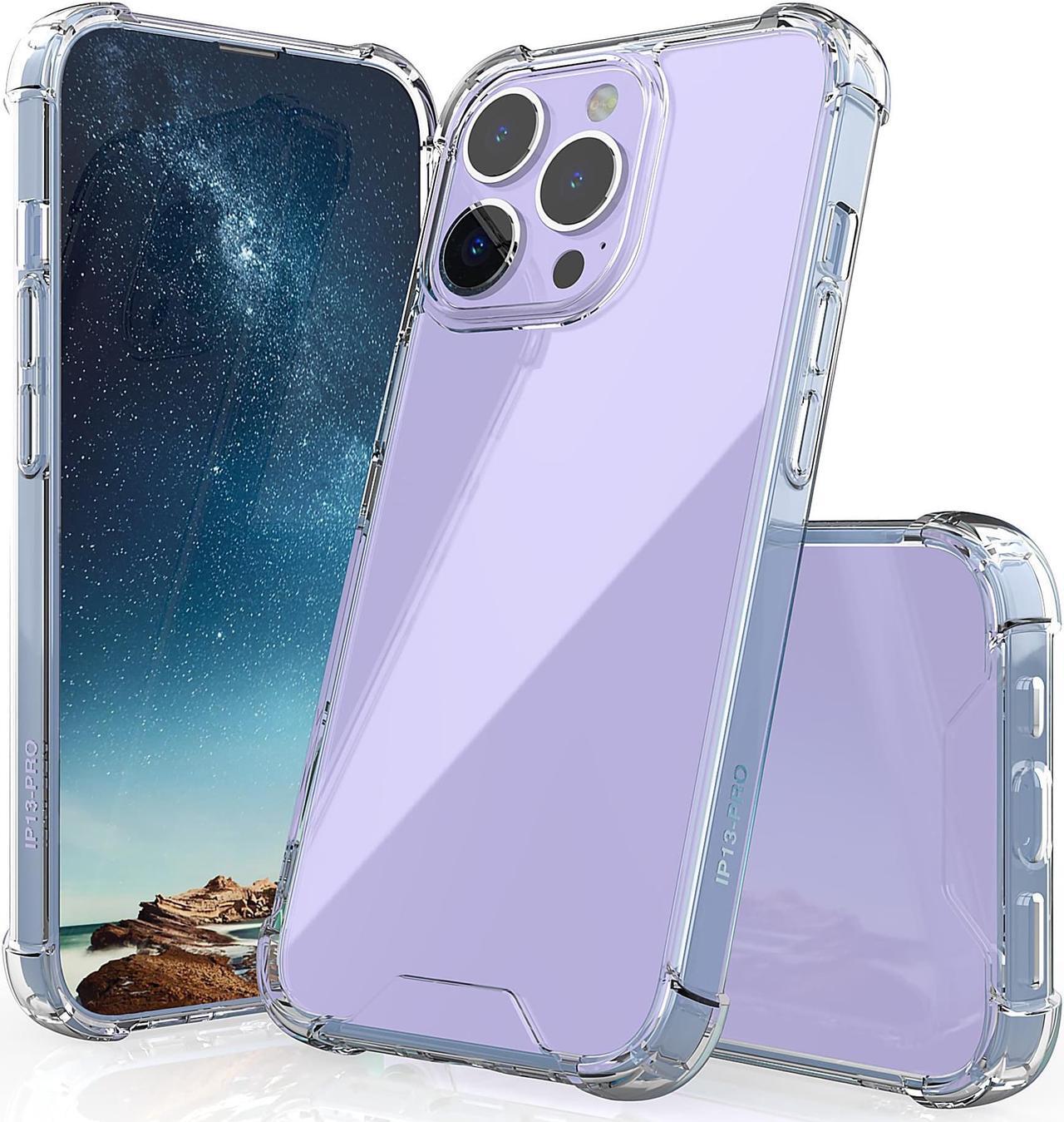Main image of AquaFlex Transparent Anti-Shock Clear Phone Case Slim Cover for iPhone 13 Pro
