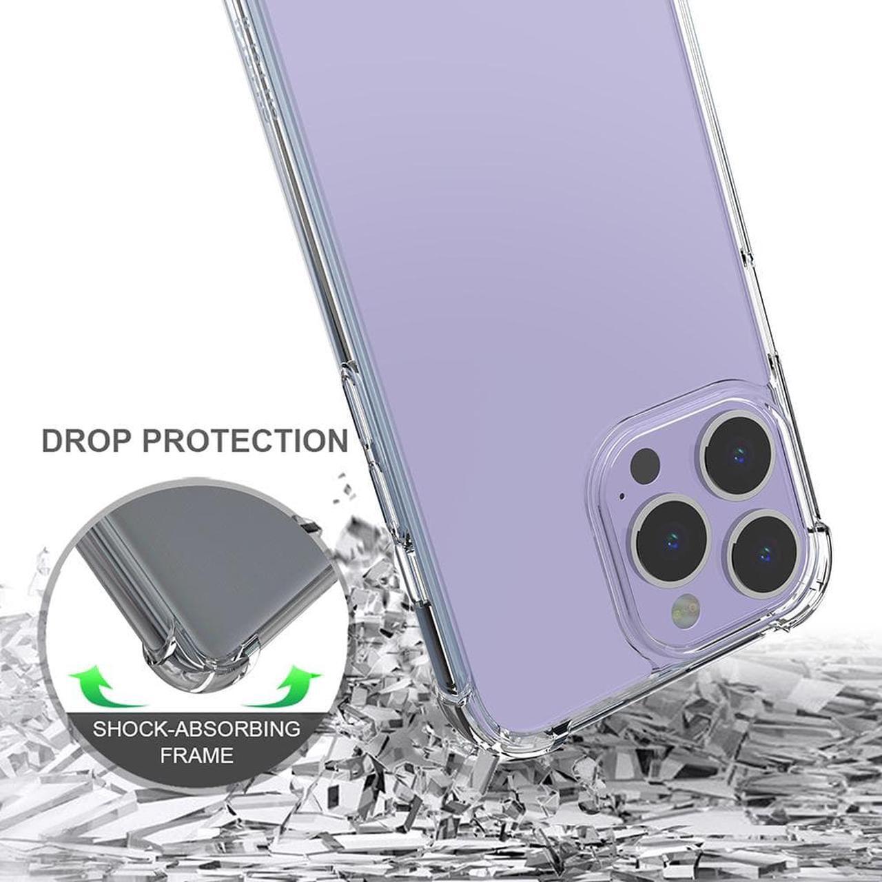 Alt view image 4 of 7 - AquaFlex Transparent Anti-Shock Clear Phone Case Slim Cover for iPhone 13 Pro