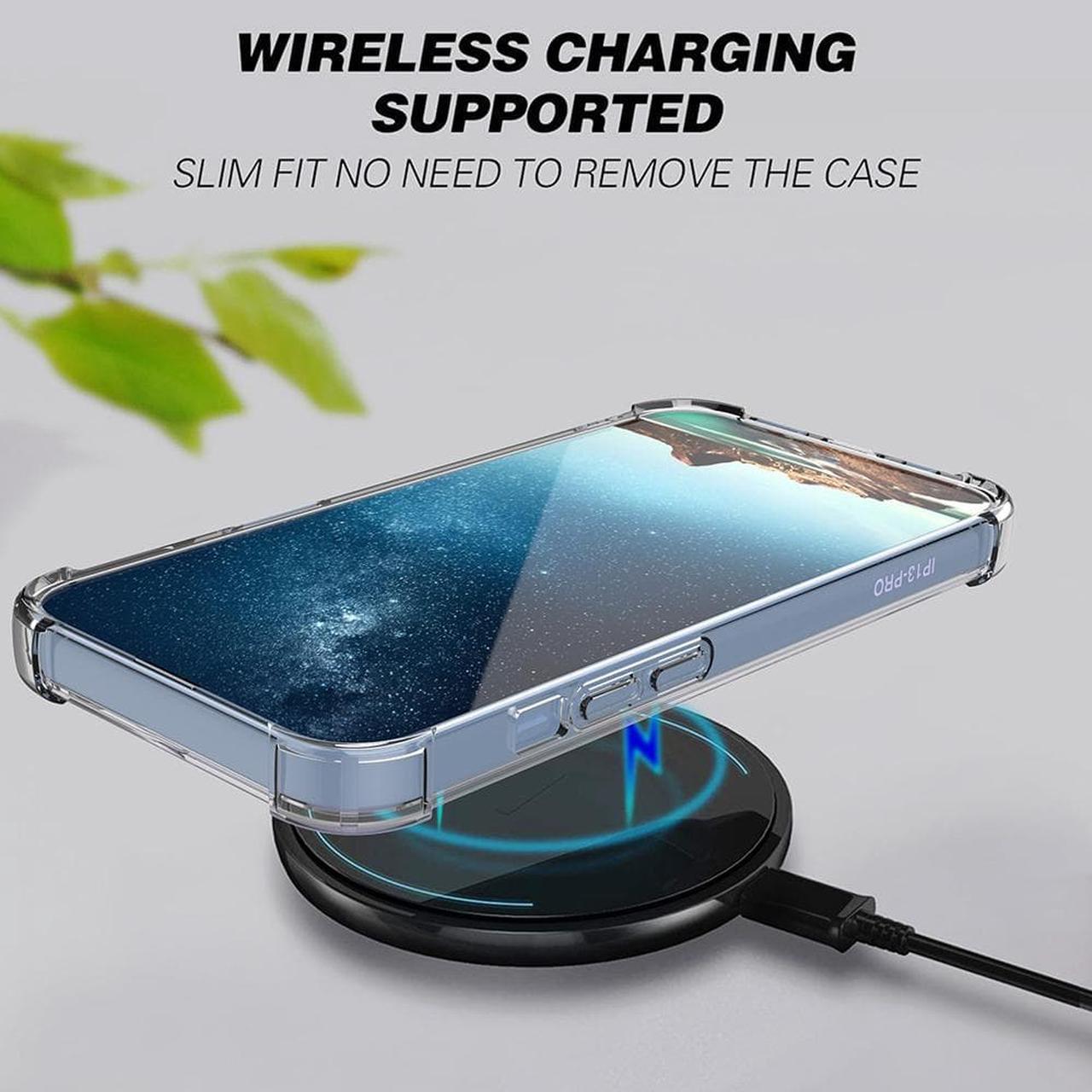 Alt view image 6 of 7 - AquaFlex Transparent Anti-Shock Clear Phone Case Slim Cover for iPhone 13 Pro