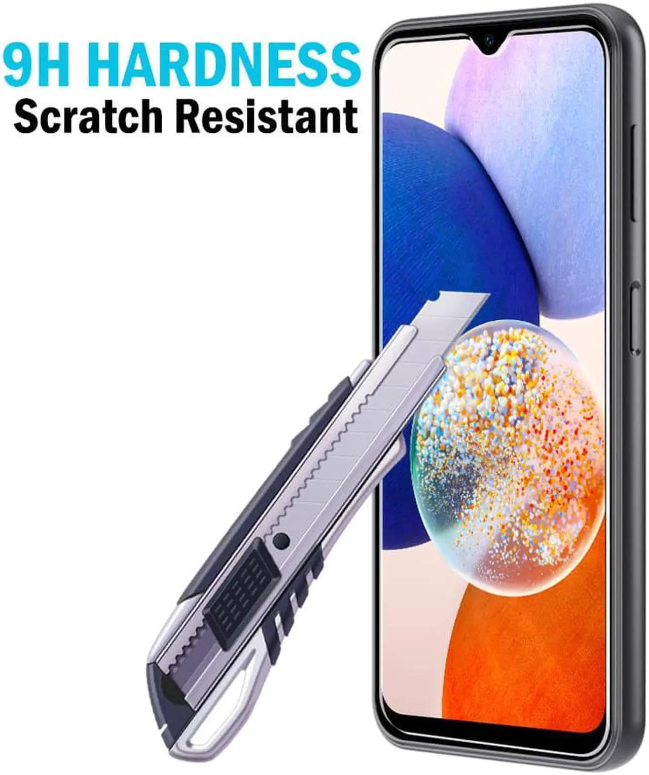 Alt view image 2 of 7 - 2X Tempered Glass Screen Protector 9H Crack Saver for Samsung Galaxy A14 5G