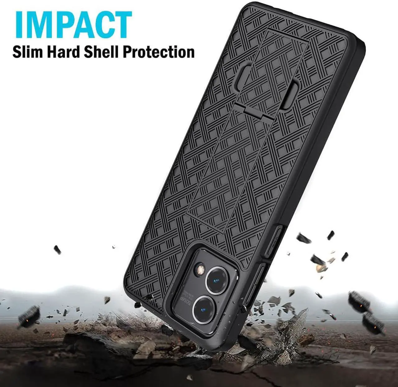 Alt view image 5 of 7 - AquaFlex Transparent Anti-Shock Clear Case Slim Cover for OnePlus Nord N10 5G