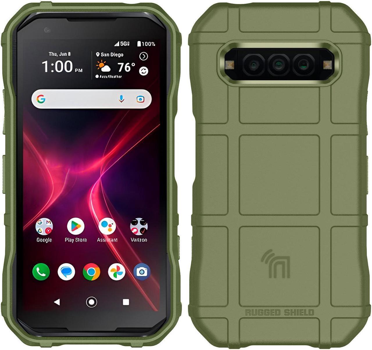 Alt view image 3 of 7 - Special Ops Rugged Case and Belt Clip for Kyocera DuraForce Pro 3 - Olive Green