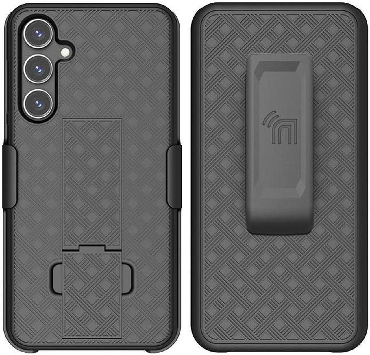 Alt view image 2 of 7 - Slim Case and Belt Clip Combo for Samsung Galaxy S23 FE Phone (2023) - Black