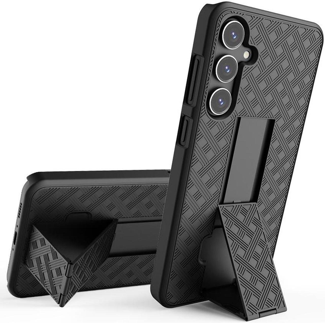 Alt view image 4 of 7 - Slim Case and Belt Clip Combo for Samsung Galaxy S23 FE Phone (2023) - Black