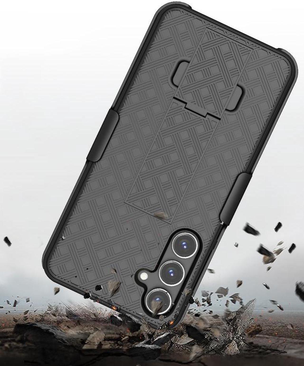 Alt view image 5 of 7 - Slim Case and Belt Clip Combo for Samsung Galaxy S23 FE Phone (2023) - Black