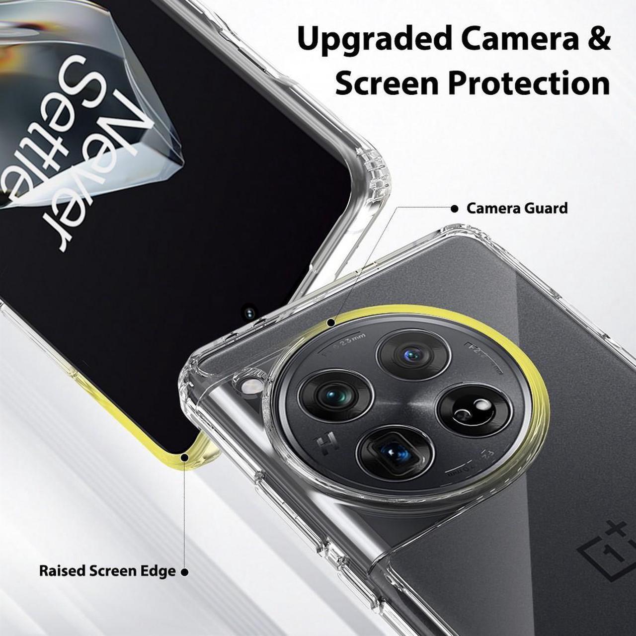 Alt view image 3 of 7 - AquaFlex Anti-Shock Clear Case Slim Cover for Oneplus 12