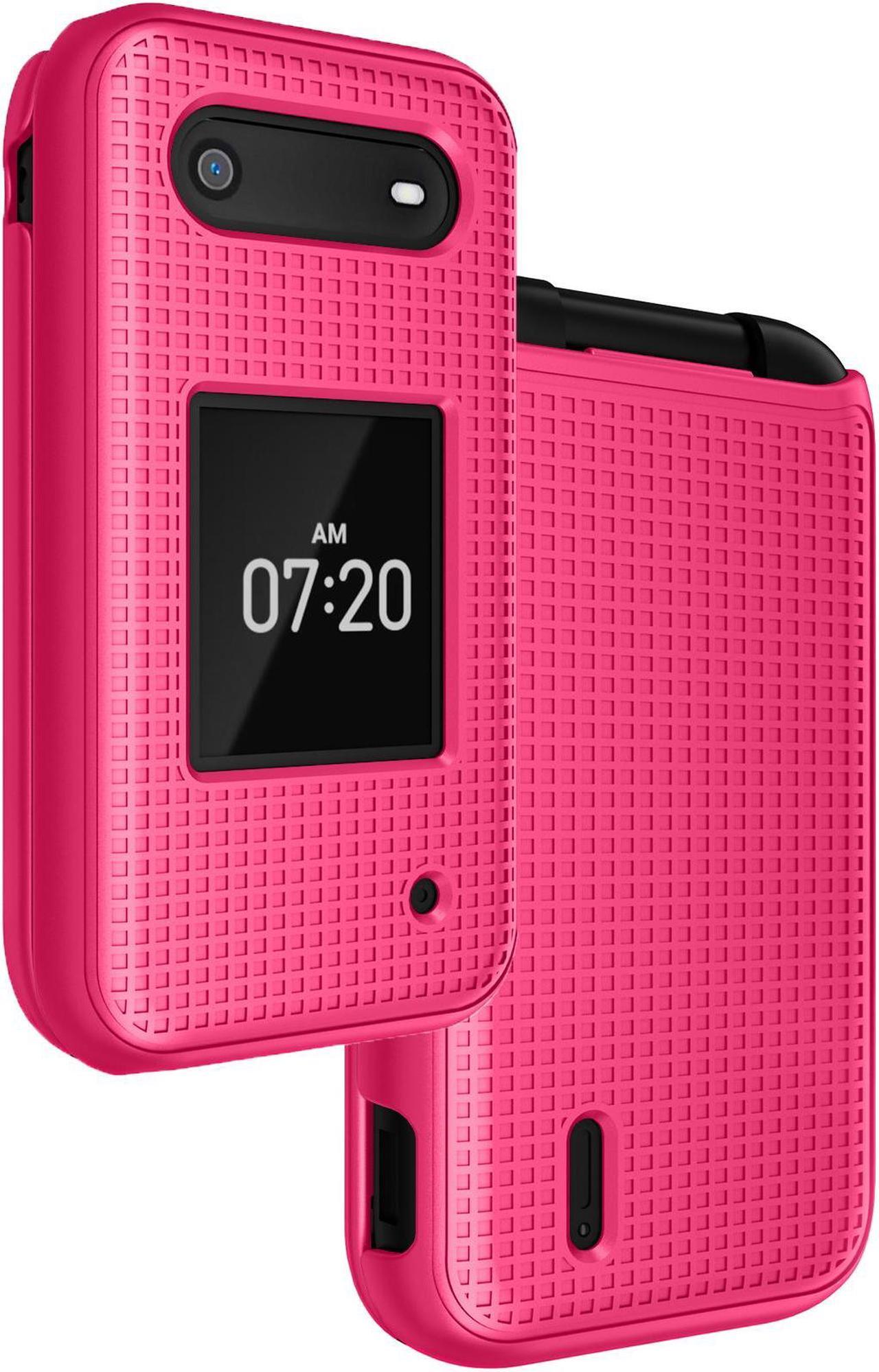 Main image of Bright Hot Pink Slim Hard Shell Case Cover for Nokia 2760 2780 Flip Phone