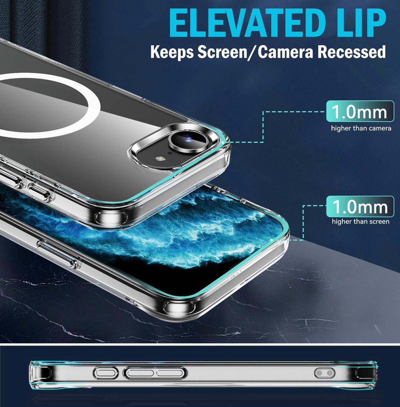Alt view image 5 of 7 - Clear Acrylic TPU Case for iPhone 16e Phone (2025) - Compatible with MagSafe