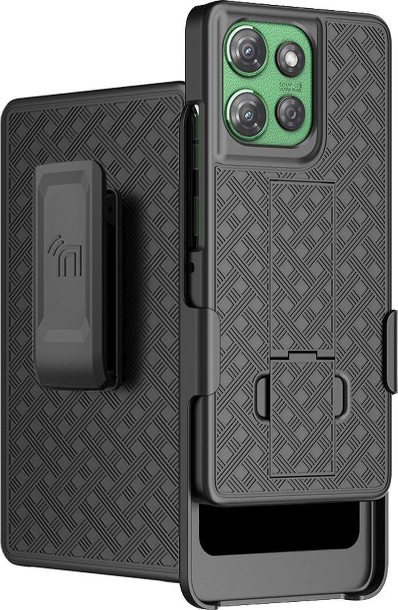 Main image of Slim Case and Belt Clip Holster for Motorola Moto G Power 5G 2025 Phone - Black