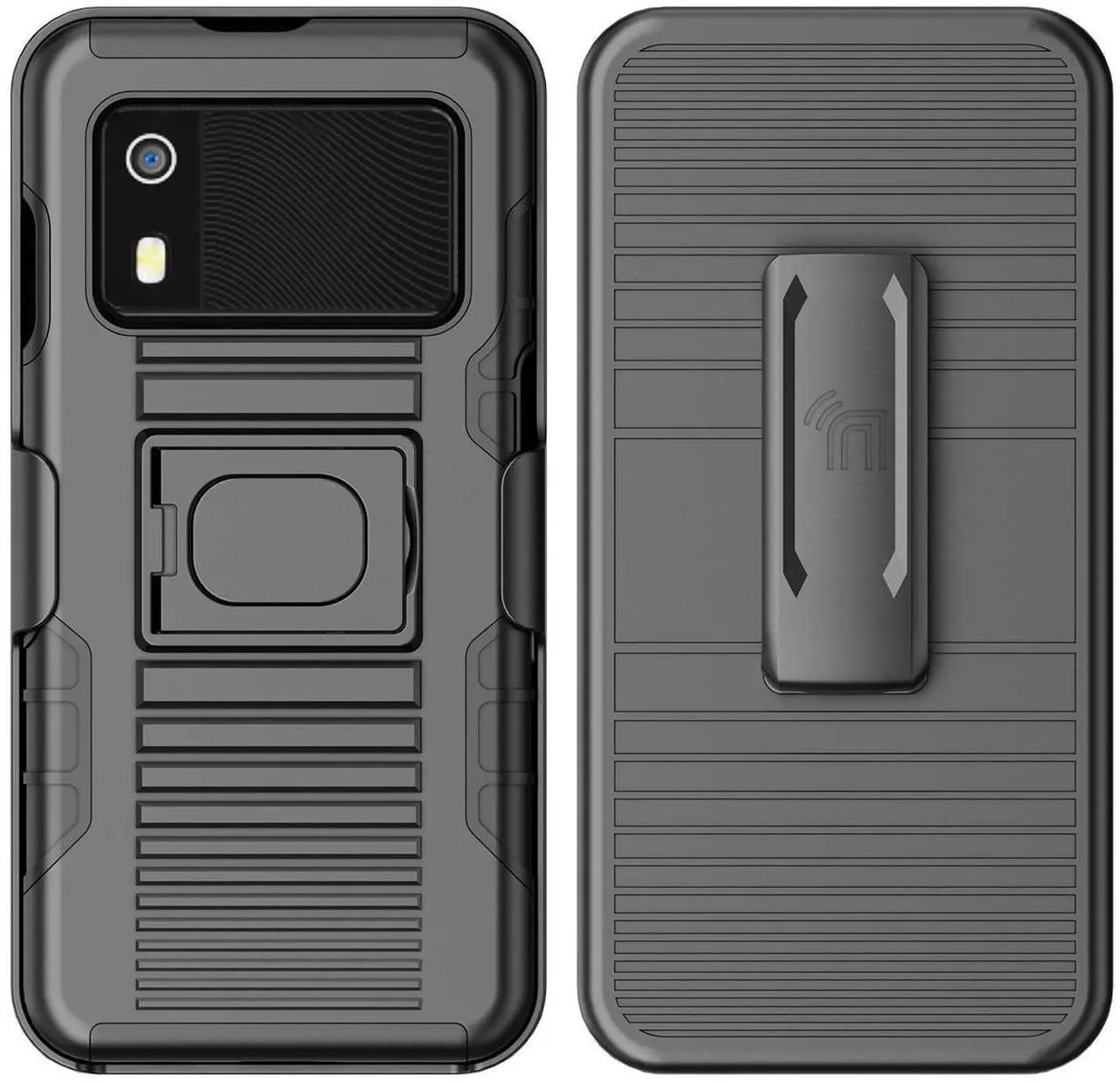 Alt view image 2 of 7 - Rugged Case and Belt Clip Holster for Zebra EM45 RFID Mobile - Black