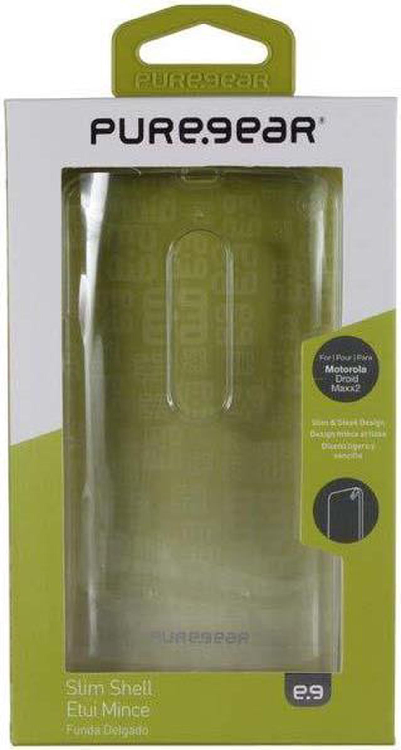 Alt view image 8 of 8 - PUREGEAR SLIM SHELL CLEAR CASE HARD COVER FOR MOTOROLA DROID MAXX 2 XT1565