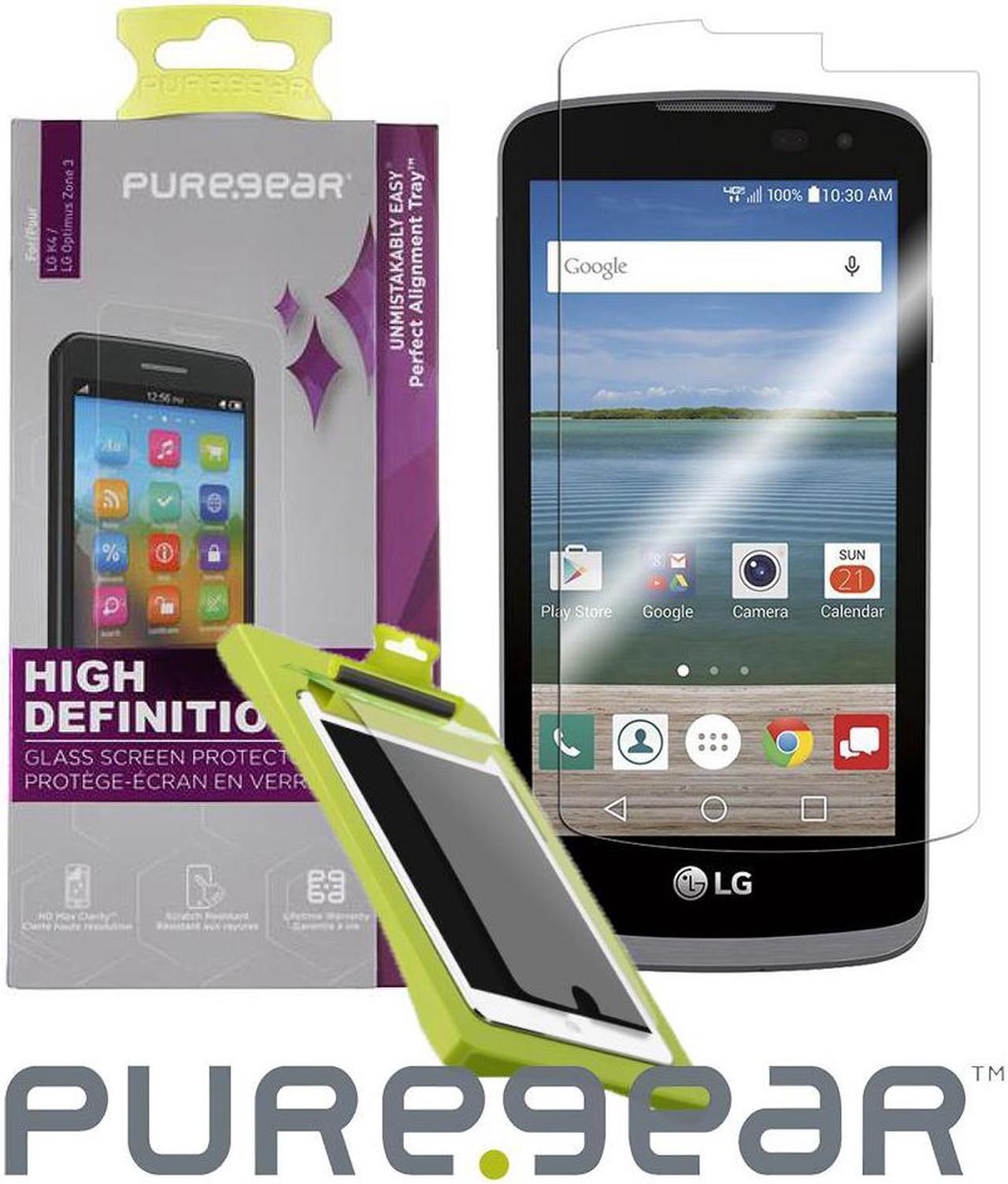 Main image of PUREGEAR TEMPERED GLASS SCREEN PROTECTOR FOR LG OPTIMUS ZONE-3, K4, SPREE, REBEL