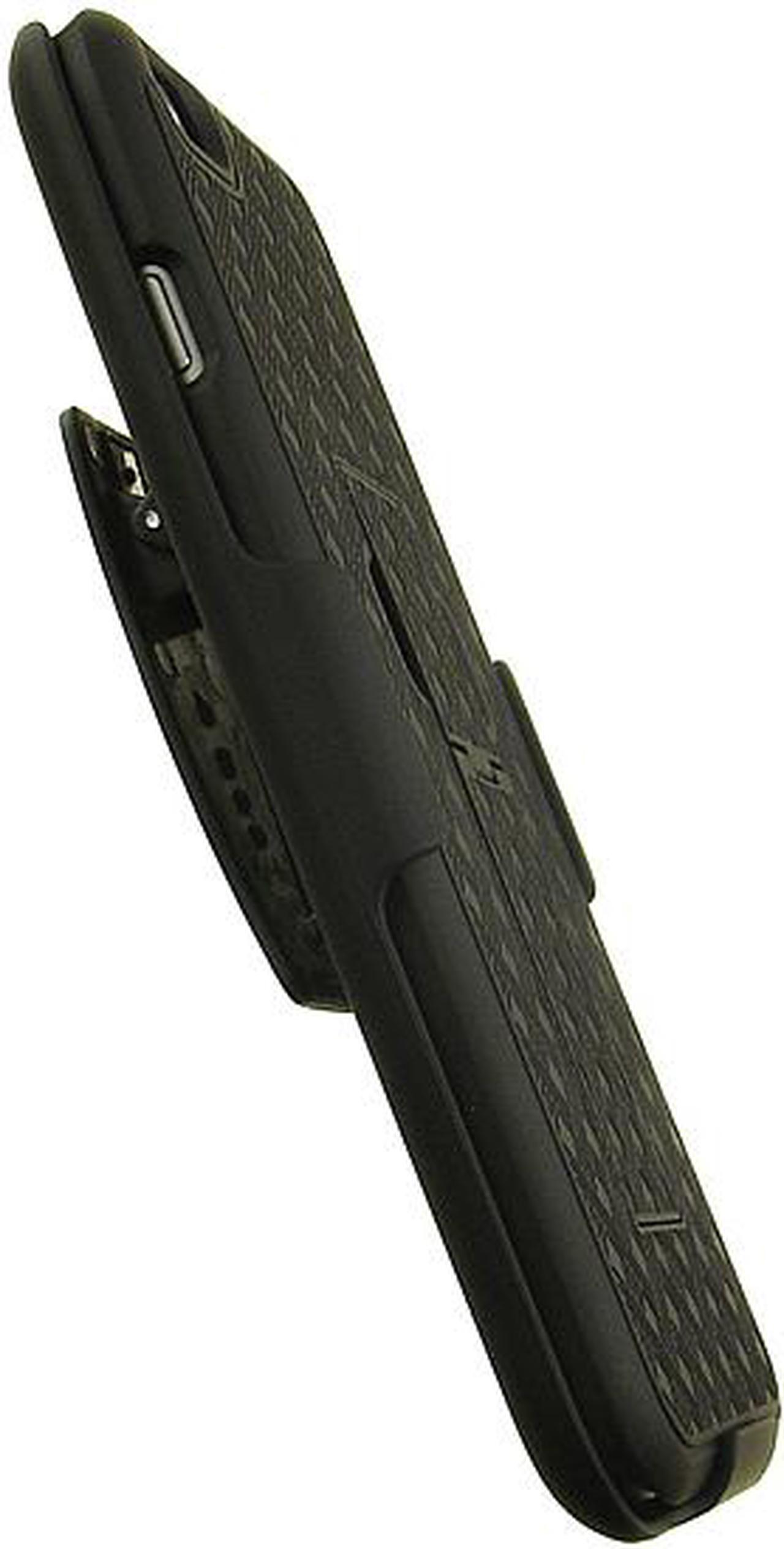 Alt view image 4 of 7 - BLACK WEAVE KICKSTAND HARD CASE + BELT CLIP HOLSTER STAND FOR iPHONE 6 PLUS 5.5"
