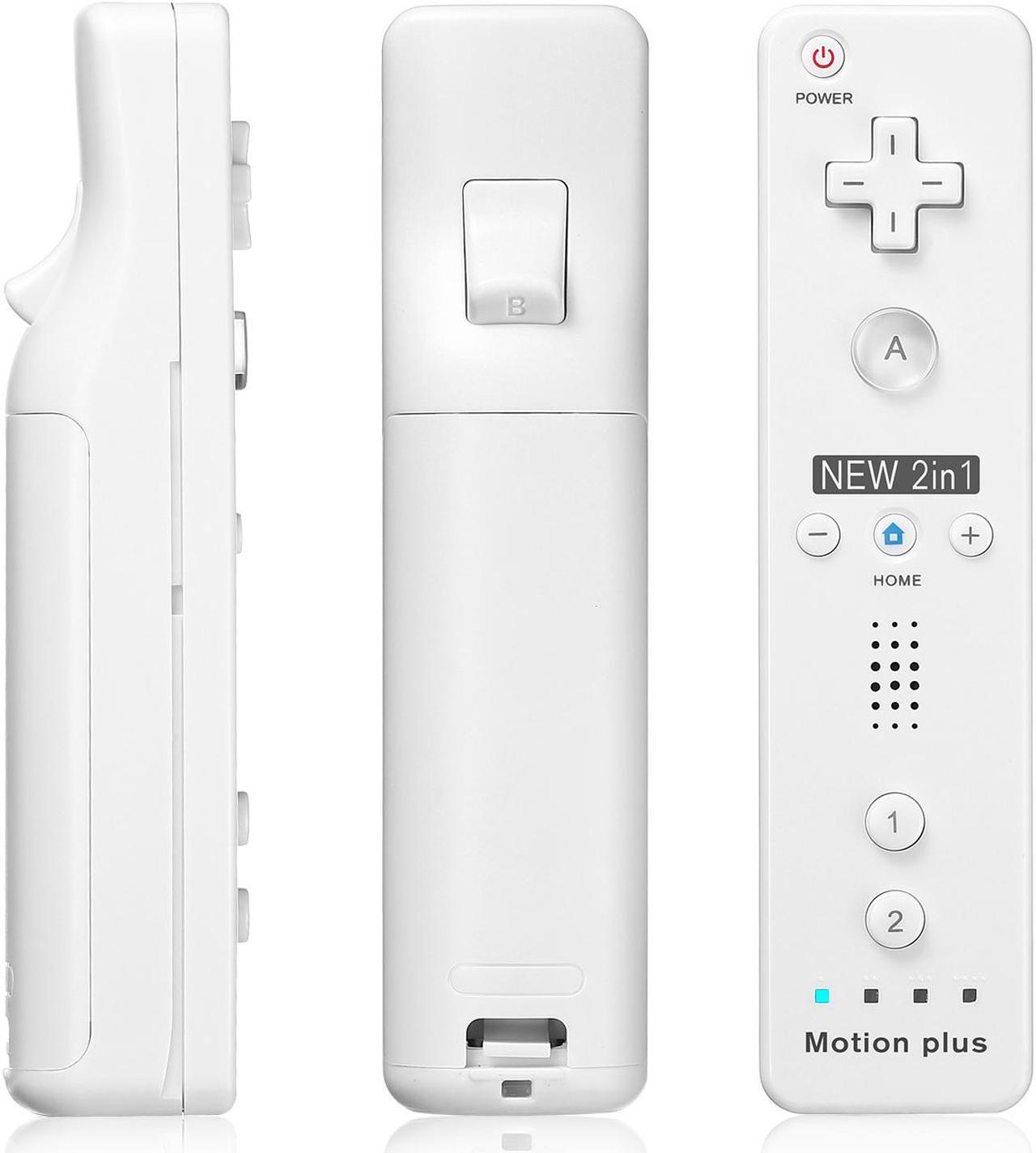 Main image of 2 In 1 Wii Remote Controller Replacement Remote Game Controller with Shock Function for Nintendo Wii and Wii U Video Game Built Motion Sensor