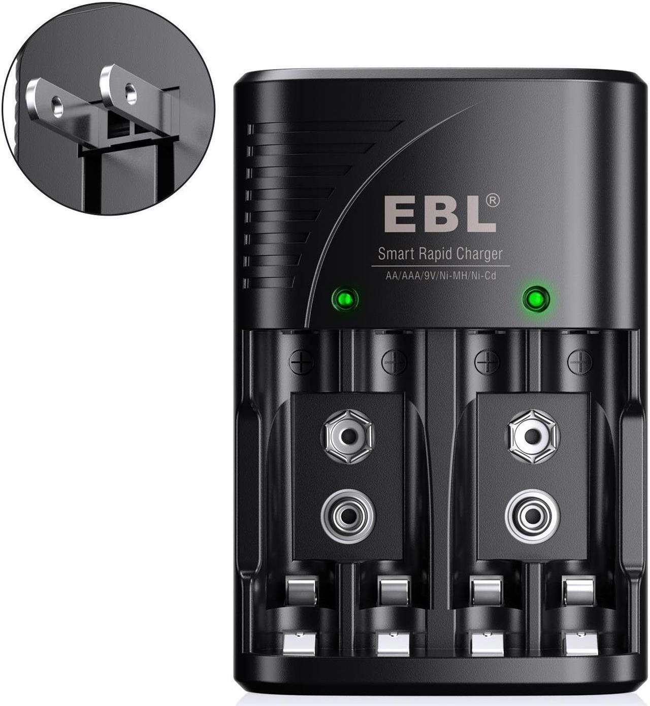 Alt view image 2 of 7 - EBL Rechargeable AA Batteries 2300mAh Double A Batteries with Battery Charger 8-Pack